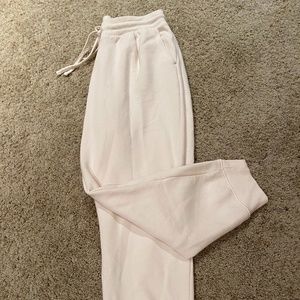 Women’s Cream High-Rise Jogger Pants